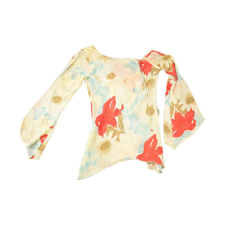 Vintage Y2K LVL X Floral Souvenir Travel T-Shirt Women's S from propervintagecanada