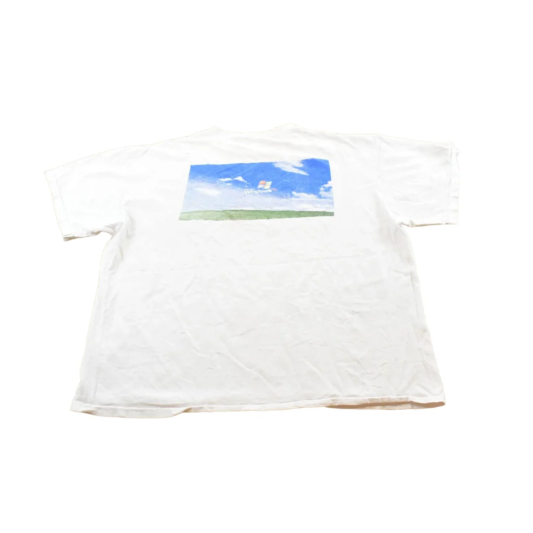 Vintage Y2K Microsoft Windows XP Yes You Can T-Shirt Mens from propervintagecanada