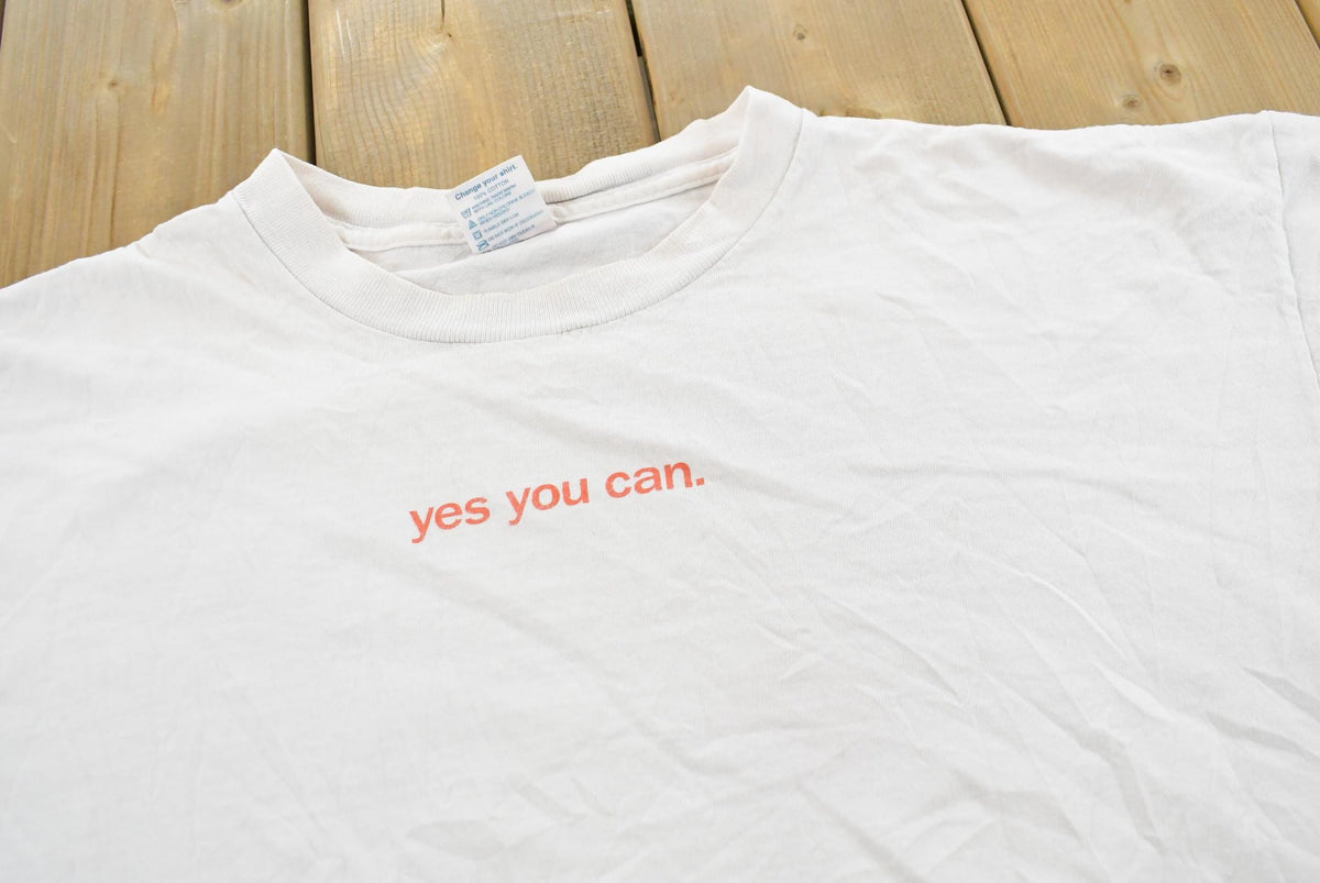 Vintage Y2K Microsoft Windows XP Yes You Can T-Shirt Mens from propervintagecanada