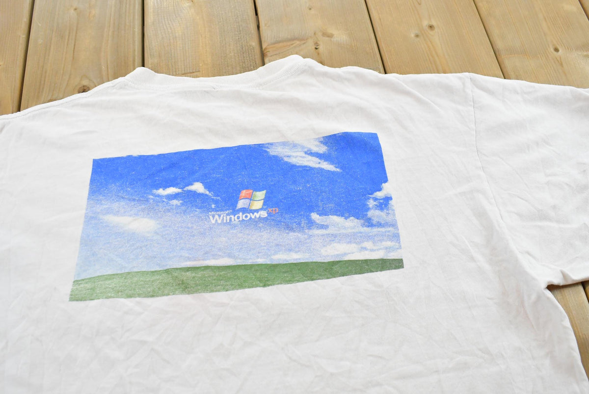 Vintage Y2K Microsoft Windows XP Yes You Can T-Shirt Mens from propervintagecanada