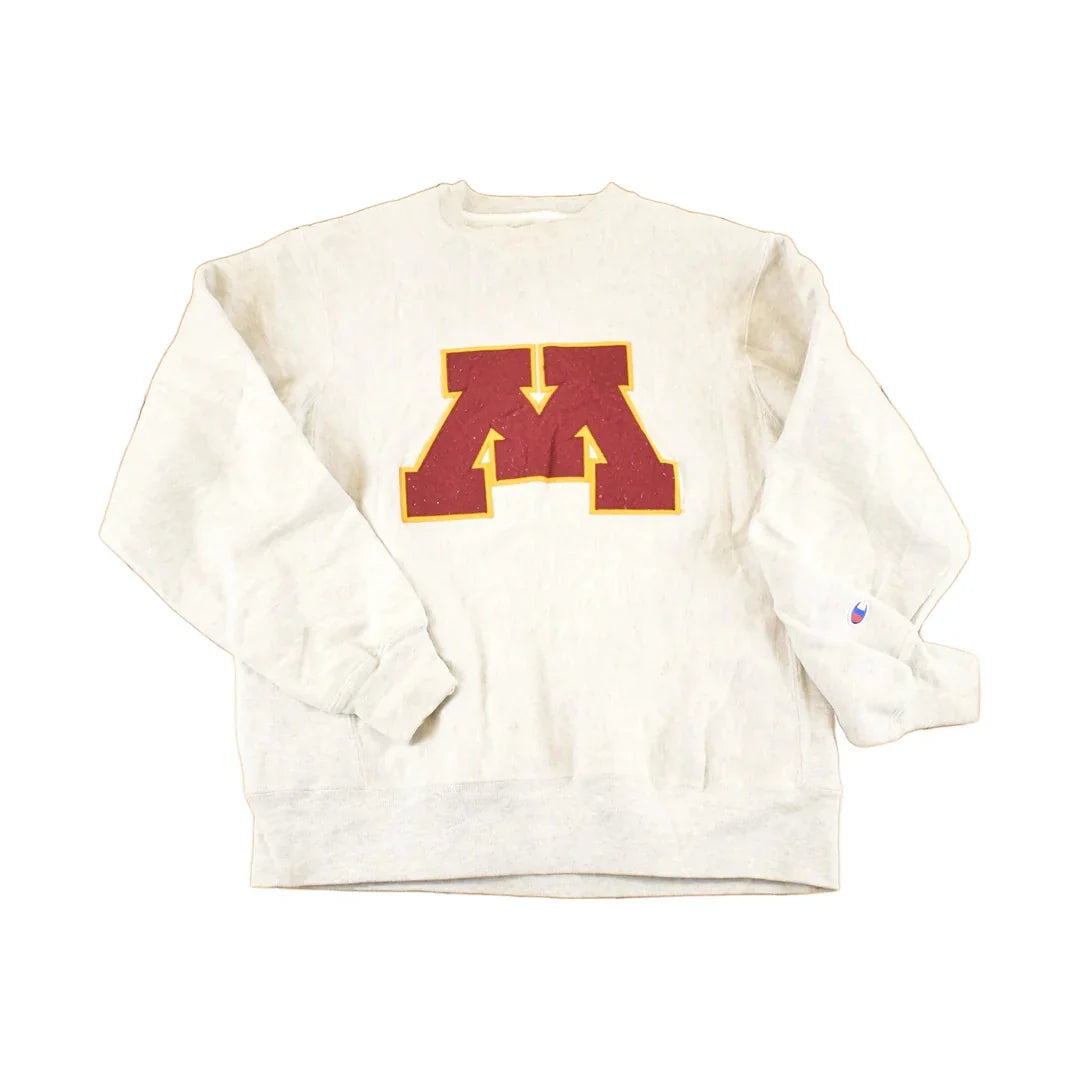 Vintage Y2K Minnesota Champion Reverse Weave Crewneck Sweatshirt Mens S from propervintagecanada