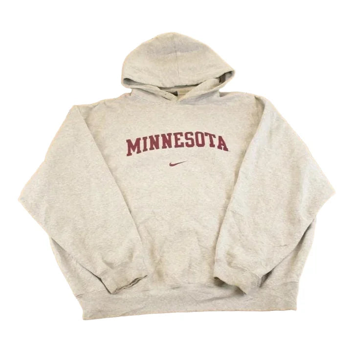 Vintage Y2K Minnesota Nike Middle Swoosh Hoodie Sweatshirt Men's XXL from propervintagecanada