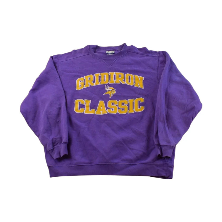 Vintage Y2K Minnesota Vikings Crewneck Sweatshirt Men's L from propervintagecanada