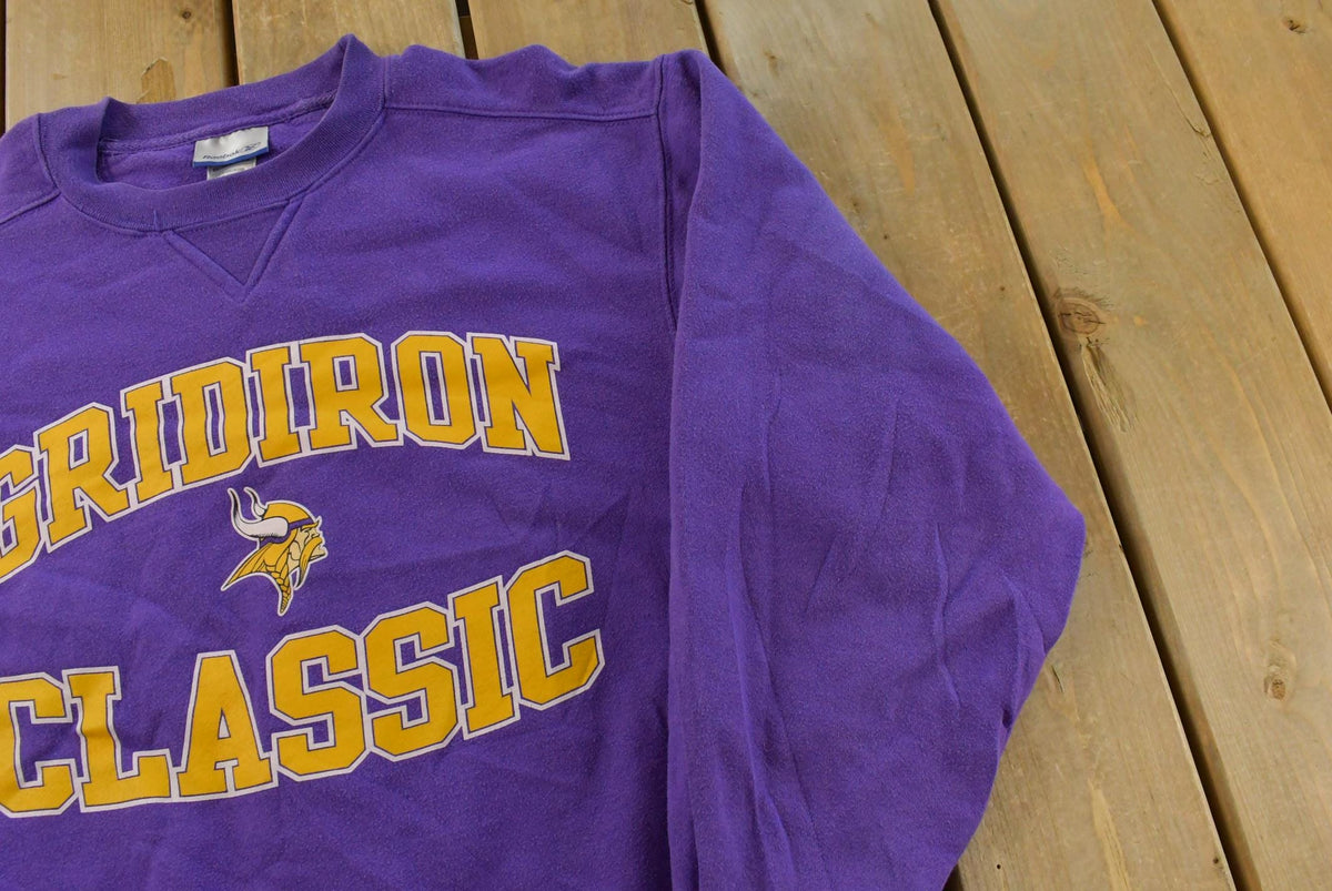 Vintage Y2K Minnesota Vikings Crewneck Sweatshirt Men's L from propervintagecanada