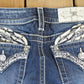 Vintage Y2K Miss Me Angel Wings Bedazzled Mid Rise Jeans Size 26x31 / Mid Rise Jeans / Y2K Style / Embroidered Jeans / 2000s from propervintagecanada