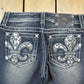 Vintage Y2K Miss Me Bedazzled Blackwash Low Rise Jeans Women's 26 x 33 from propervintagecanada