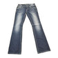 Vintage Y2K Miss Me Bedazzled Blackwash Low Rise Jeans Women's 26 x 33 from propervintagecanada