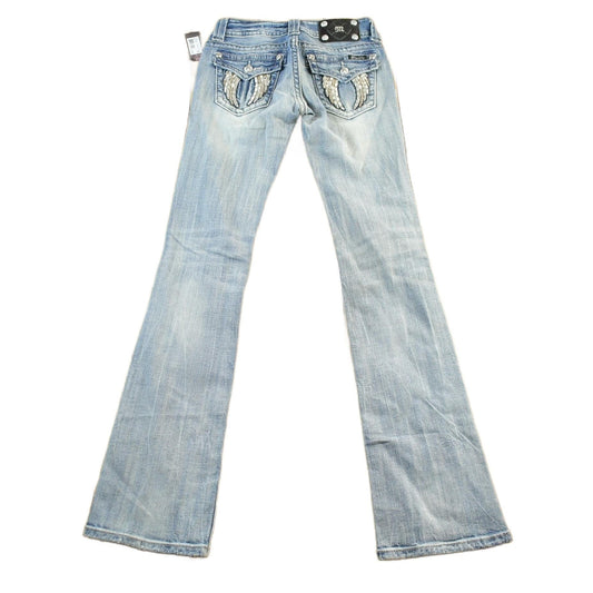 Vintage Y2K Miss Me Bedazzled Bootcut Low Rise Jeans Women's 26 x 33 from propervintagecanada