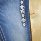 Vintage Y2K Miss Me Bedazzled Chloe Bootcut Low Rise Jeans Women's S 28 x 33
