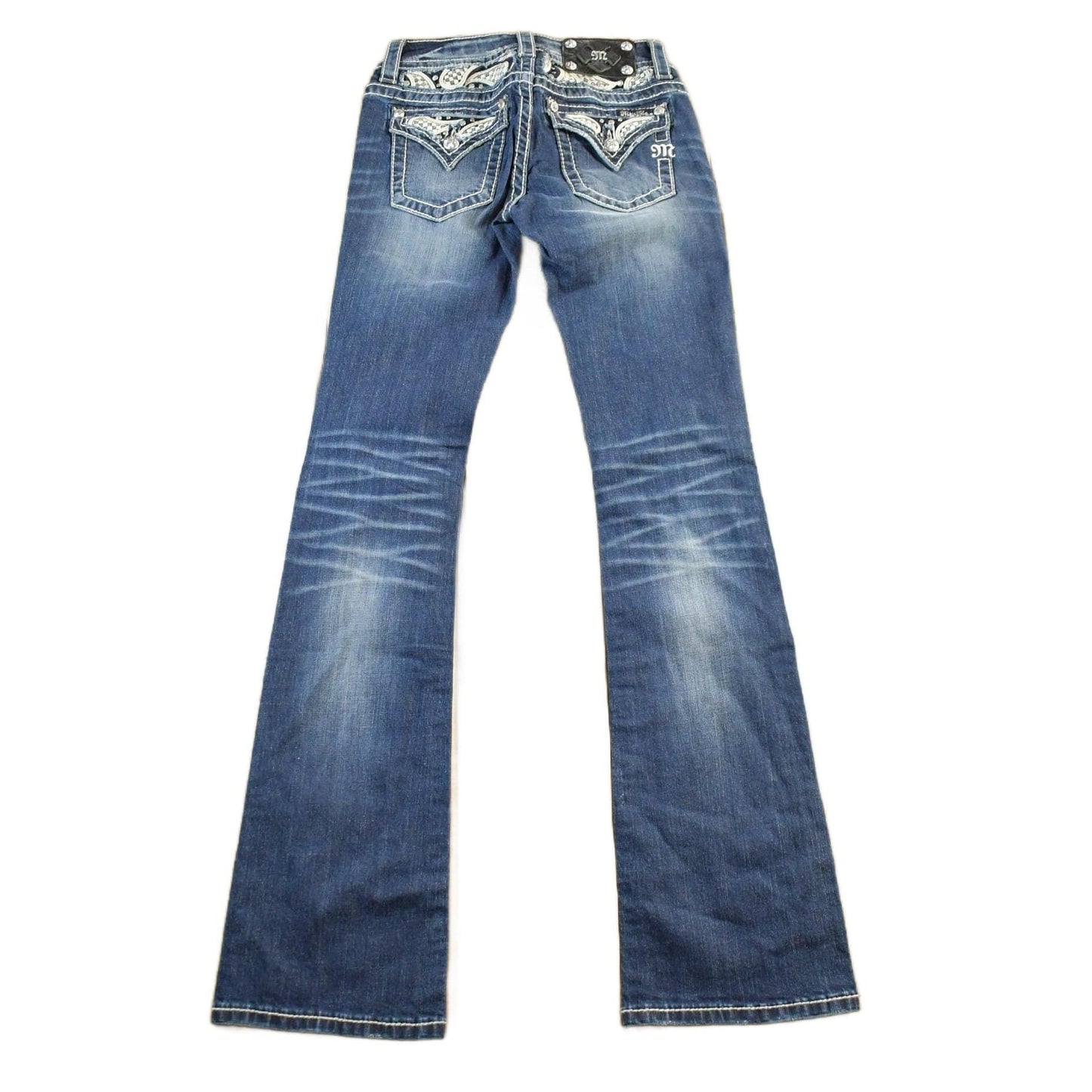 Vintage Y2K Miss Me Bedazzled Chloe Bootcut Signature Rise Jeans Women's S 26 x 33 from propervintagecanada