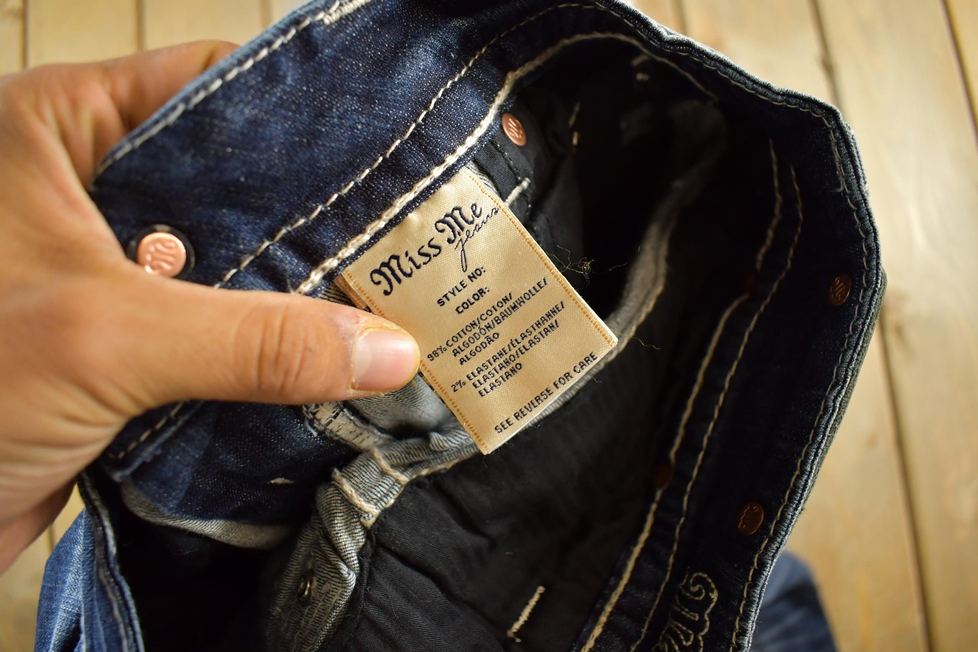 Vintage Y2K Miss Me Bedazzled Chloe Bootcut Signature Rise Jeans Women's S 26 x 33 from propervintagecanada