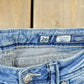 Vintage Y2K Miss Me Bedazzled Cowgirl Western Boot Cut Low Rise Jeans 26x33 / Rhinestone Jeans / 2000s Jeans / Chrome from propervintagecanada