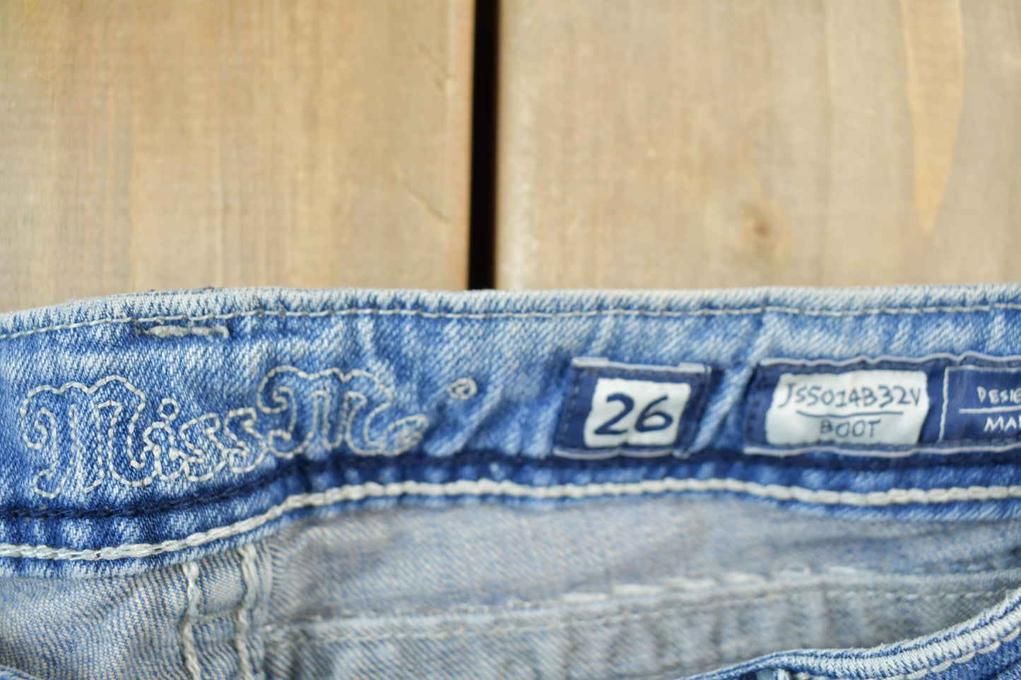 Vintage Y2K Miss Me Bedazzled Cowgirl Western Boot Cut Low Rise Jeans 26x33 / Rhinestone Jeans / 2000s Jeans / Chrome from propervintagecanada