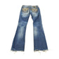 Vintage Y2K Miss Me Bedazzled Cowgirl Western Boot Cut Low Rise Jeans Women's 26 x 30 from propervintagecanada