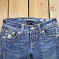 Vintage Y2K Miss Me Bedazzled Cowgirl Western Boot Cut Low Rise Jeans Women's 26 x 33 from propervintagecanada