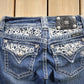 Vintage Y2K Miss Me Bedazzled Cowgirl Western Boot Cut Low Rise Jeans Women's 26 x 33 from propervintagecanada