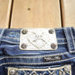 Vintage Y2K Miss Me Bedazzled Cowgirl Western Boot Cut Low Rise Jeans Women's 26 x 33 from propervintagecanada