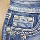 Vintage Y2K Miss Me Bedazzled Cowgirl Western Boot Cut Low Rise Jeans Women's 26 x 33 from propervintagecanada
