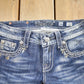 Vintage Y2K Miss Me Bedazzled Cowgirl Western Boot Cut Low Rise Jeans Women's 26 x 33 from propervintagecanada