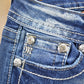 Vintage Y2K Miss Me Bedazzled Cowgirl Western Boot Cut Low Rise Jeans Women's 26 x 33 from propervintagecanada