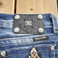 Vintage Y2K Miss Me Bedazzled Cowgirl Western Boot Cut Low Rise Jeans Women's 26 x 33 from propervintagecanada