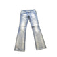 Vintage Y2K Miss Me Bedazzled Embroidered Boot Cut Low Rise Jeans Size 26x33 from propervintagecanada