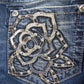 Vintage Y2K Miss Me Bedazzled Embroidered Boot Cut Low Rise Jeans Size 26x33 from propervintagecanada