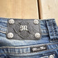 Vintage Y2K Miss Me Bedazzled Embroidered Boot Cut Low Rise Jeans Women's 26 x 33 from propervintagecanada