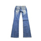 Vintage Y2K Miss Me Bedazzled Embroidered Boot Cut Low Rise Jeans Women's 26 x 33 from propervintagecanada