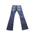 Vintage Y2K Miss Me Bedazzled Embroidered Dark Wash Boot Cut Low Rise Jeans Women&