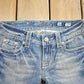 Vintage Y2K Miss Me Bedazzled Embroidered Faded Boot Cut Low Rise Jeans Women's 26 x 33 from propervintagecanada