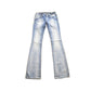 Vintage Y2K Miss Me Bedazzled Embroidered Faded Low Rise Boot Cut Low Rise Jeans Size 26x33 from propervintagecanada