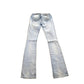 Vintage Y2K Miss Me Bedazzled Embroidered Faded Low Rise Boot Cut Low Rise Jeans Size 26x33 from propervintagecanada