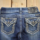 Vintage Y2K Miss Me Bedazzled Embroidered Low Rise Boot Cut Low Rise Jeans Women's 26 x 33 from propervintagecanada