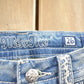 Vintage Y2K Miss Me Bedazzled Embroidered Thrashed Low Rise Boot Cut Low Rise Jeans Women's 26 x 33 from propervintagecanada