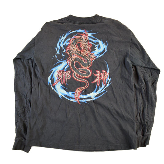 Vintage Y2K Mixology Laboratories Dragon Graphic Long Sleeve T Shirt Size MediumMen's Medium