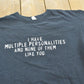 Vintage Y2K Multiple Personalities Funny Graphic T-Shirt Men's L from propervintagecanada