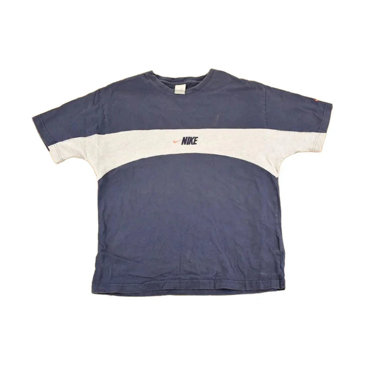 Vintage Y2K Nike Color Block T-Shirt, Men's XL, Made in USA from propervintagecanada