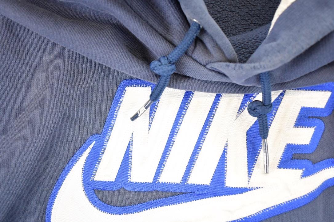 Vintage Y2K Nike Embroidered Large Swoosh Hoodie Sweatshirt Men's XXL from propervintagecanada