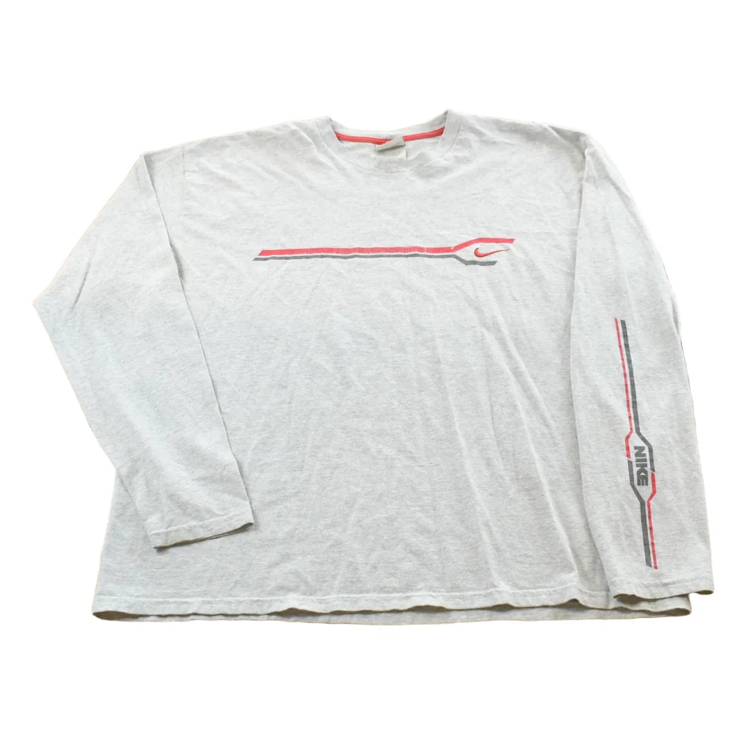 Vintage Y2K Nike Embroidered Logo Long Sleeve Shirt Men's XL from propervintagecanada