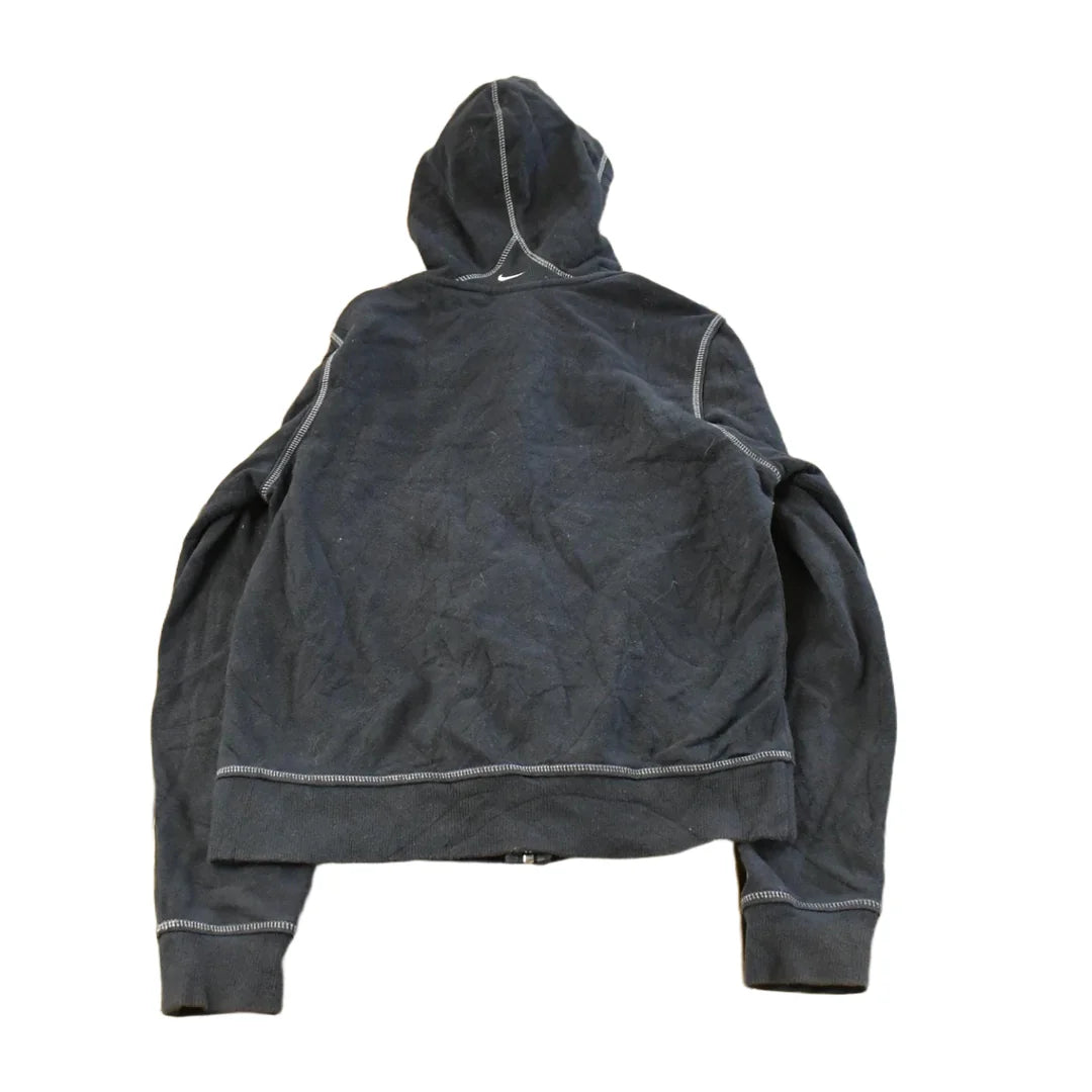 Vintage Y2K Nike Embroidered Mini Swoosh Full Zip Hoodie Sweatshirt Women's M from propervintagecanada