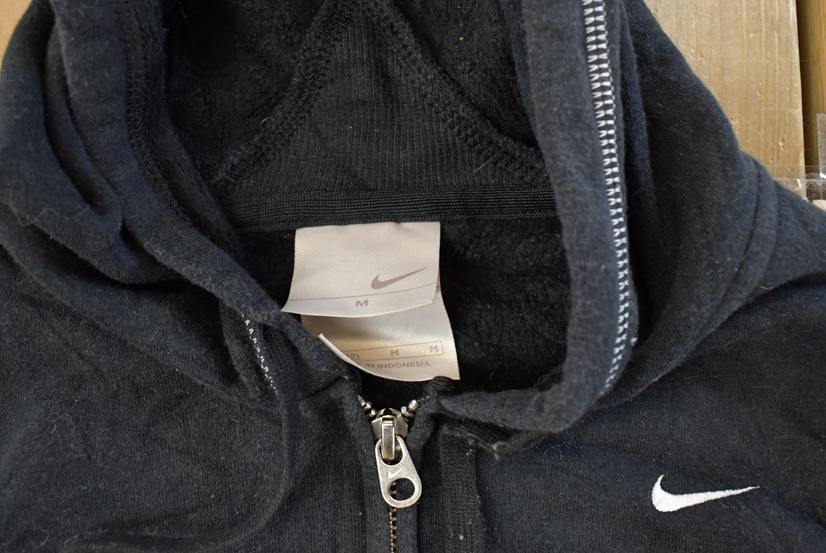 Vintage Y2K Nike Embroidered Mini Swoosh Full Zip Hoodie Sweatshirt Women's M from propervintagecanada