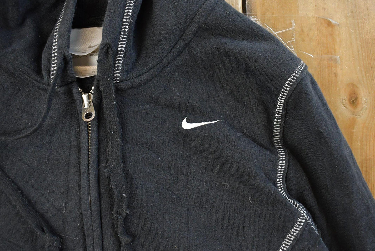 Vintage Y2K Nike Embroidered Mini Swoosh Full Zip Hoodie Sweatshirt Women's M from propervintagecanada