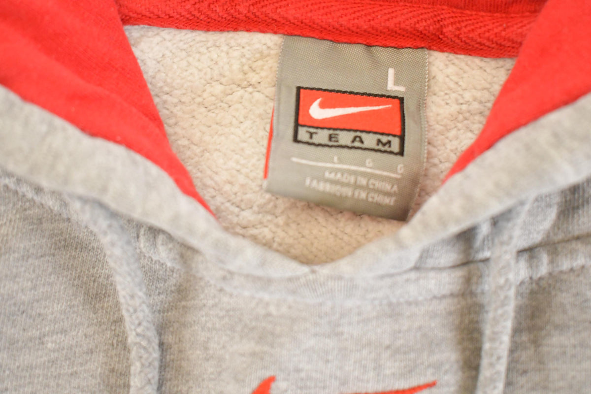 Vintage Y2K Nike Middle Swoosh Ohio State Hoodie Sweatshirt Men's Men's Large from propervintagecanada