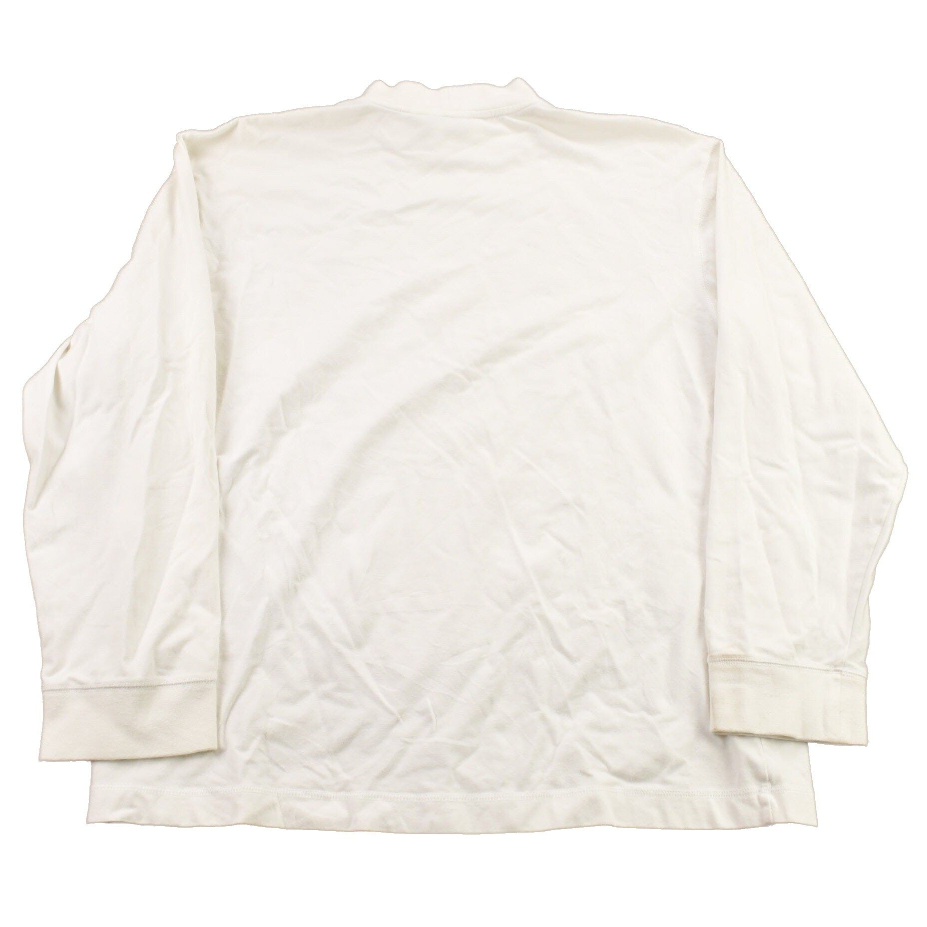 Vintage Y2K Nike Mini Swoosh White Mockneck Shirt Men's Medium from propervintagecanada