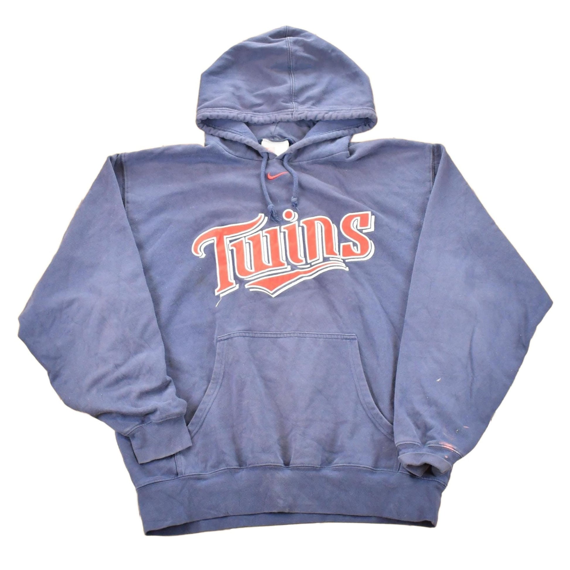 Vintage Y2K Nike Minnesota Twins MLB Embroidered Hooded Sweatshirt Men's L from propervintagecanada