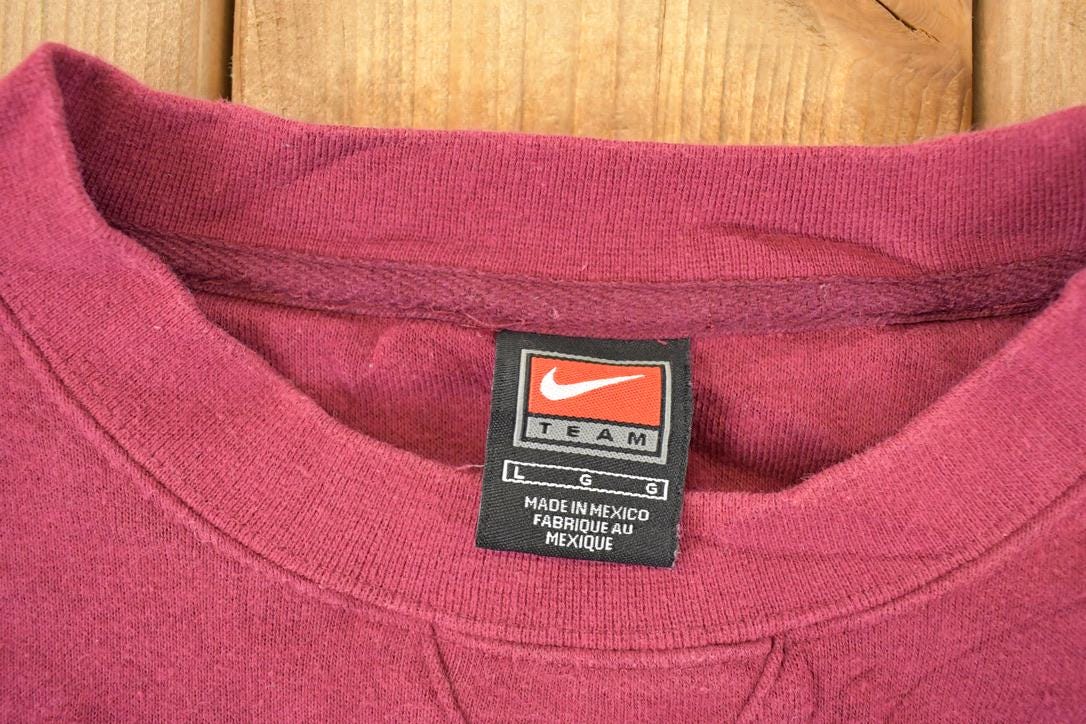 Vintage Y2K Nike Minnesota University Embroidered Swoosh Crewneck Sweater Mens XXL from propervintagecanada