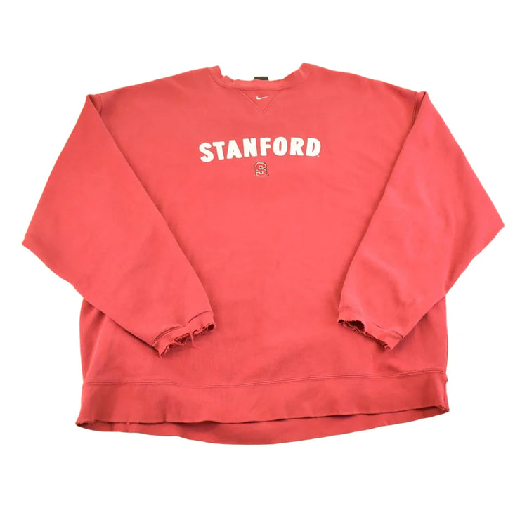 Vintage Y2K Nike Stanford Middle Swoosh Crewneck Sweatshirt Men's XL from propervintagecanada