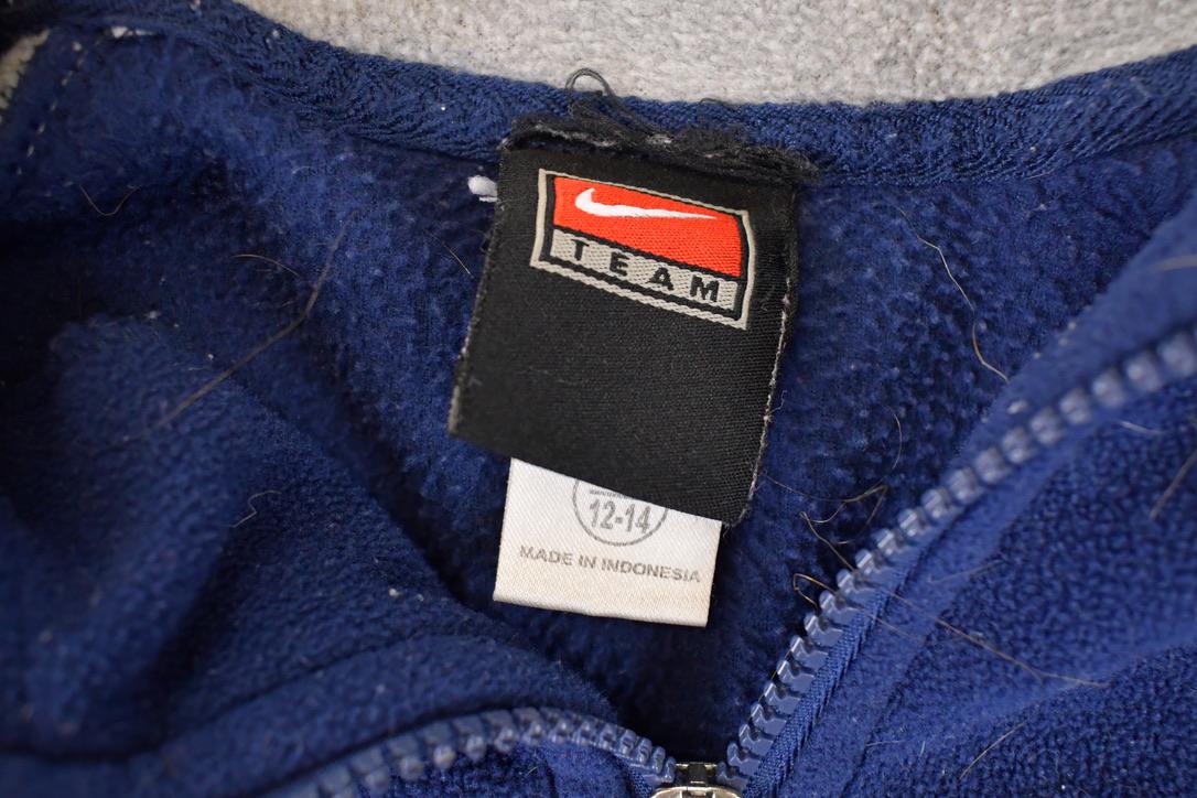 Vintage Y2K Nike Toronto Maple Leafs Quarter Zip NHL Fleece Outdoorsman Sweater Youth M from propervintagecanada