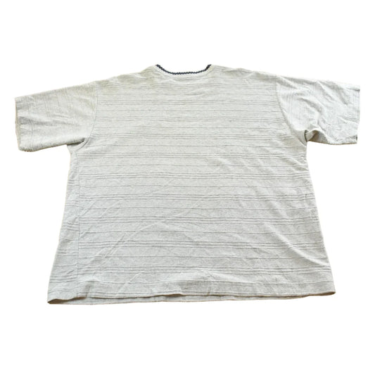 Vintage Y2K No Fear Textured Striped T-Shirt Mens XL from propervintagecanada